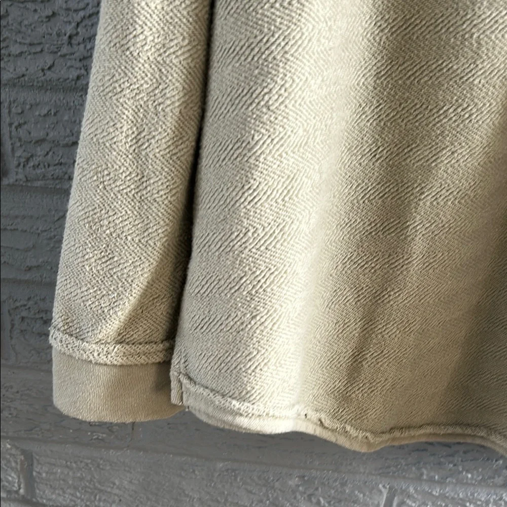 American Eagle Green Textured Pullover Sweatshirt - Picture 4 of 6